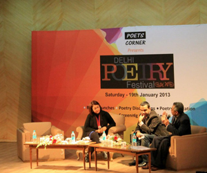 At the first Delhi Poetry Festival