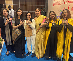 Sujata with fellow  WICCI members and PVLF representatives at the launch of her latest book, 'Sunflowers'.